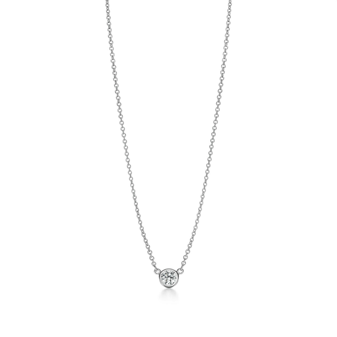 Diamonds by the Yard&reg; Single Diamond Pendant in Platinum