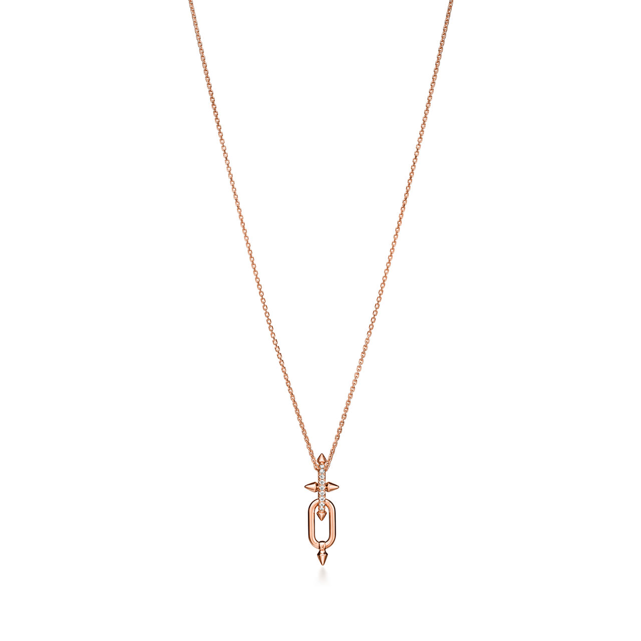 Pendant in Rose Gold with Diamonds