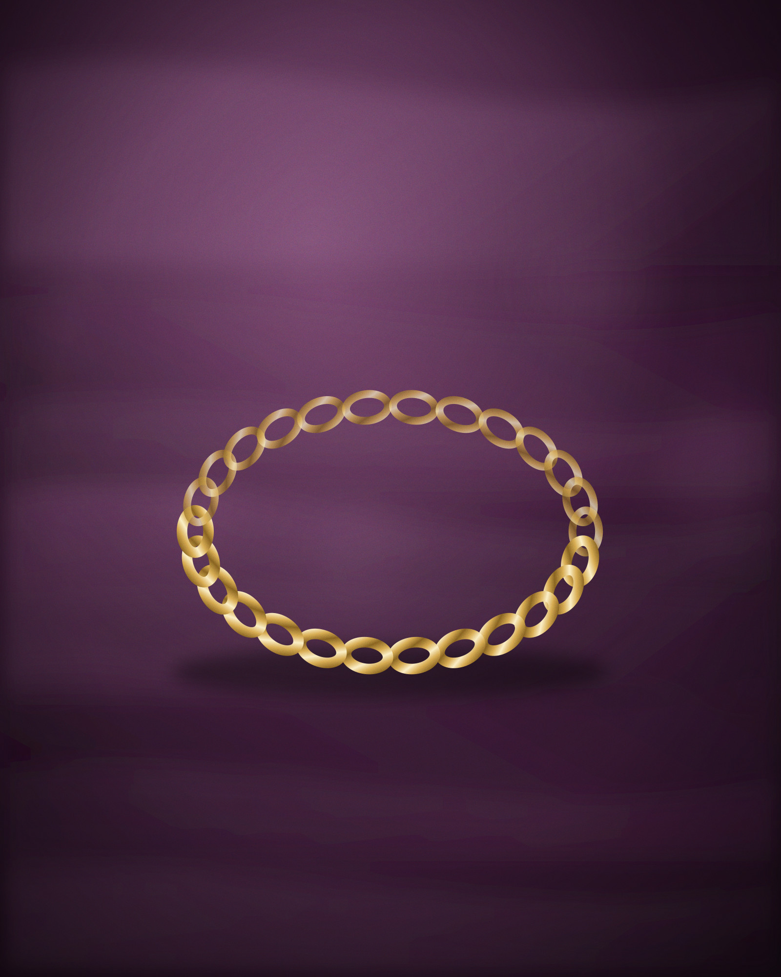 Cuff Bracelet, in 18k Yellow Gold