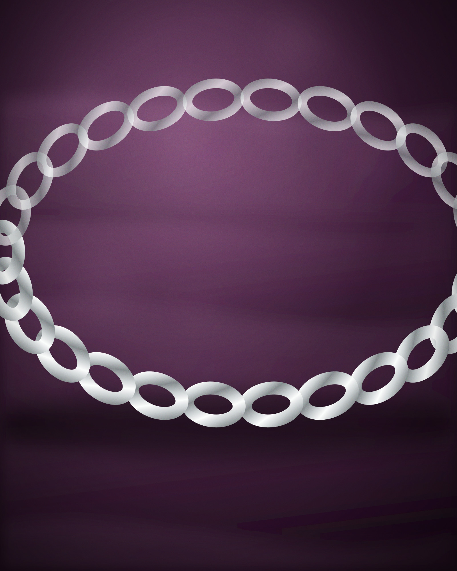 Curb Chain Bracelet, in Sterling Silver — detail view (illustration)