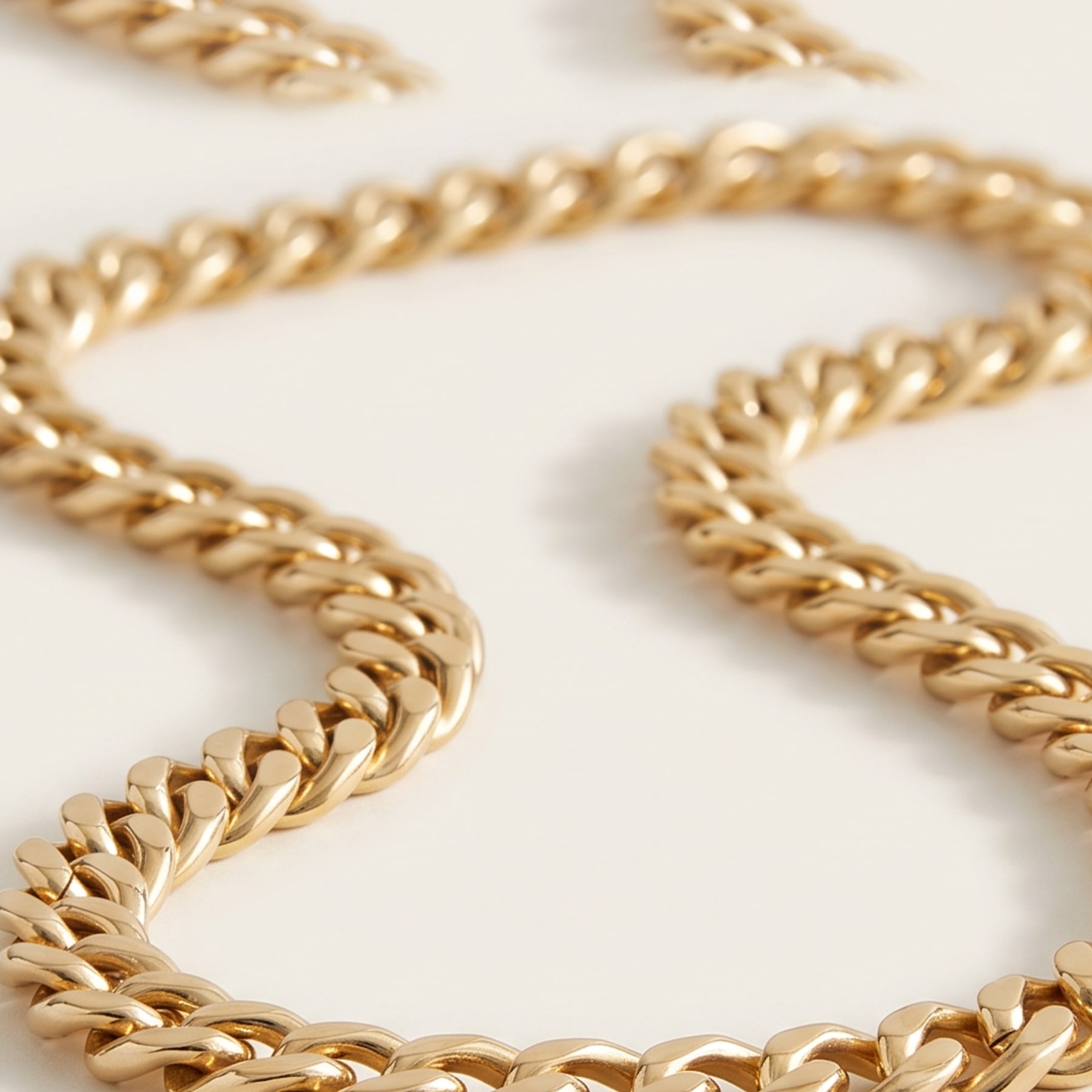 Curb Chain Necklace, in 18k Yellow Gold