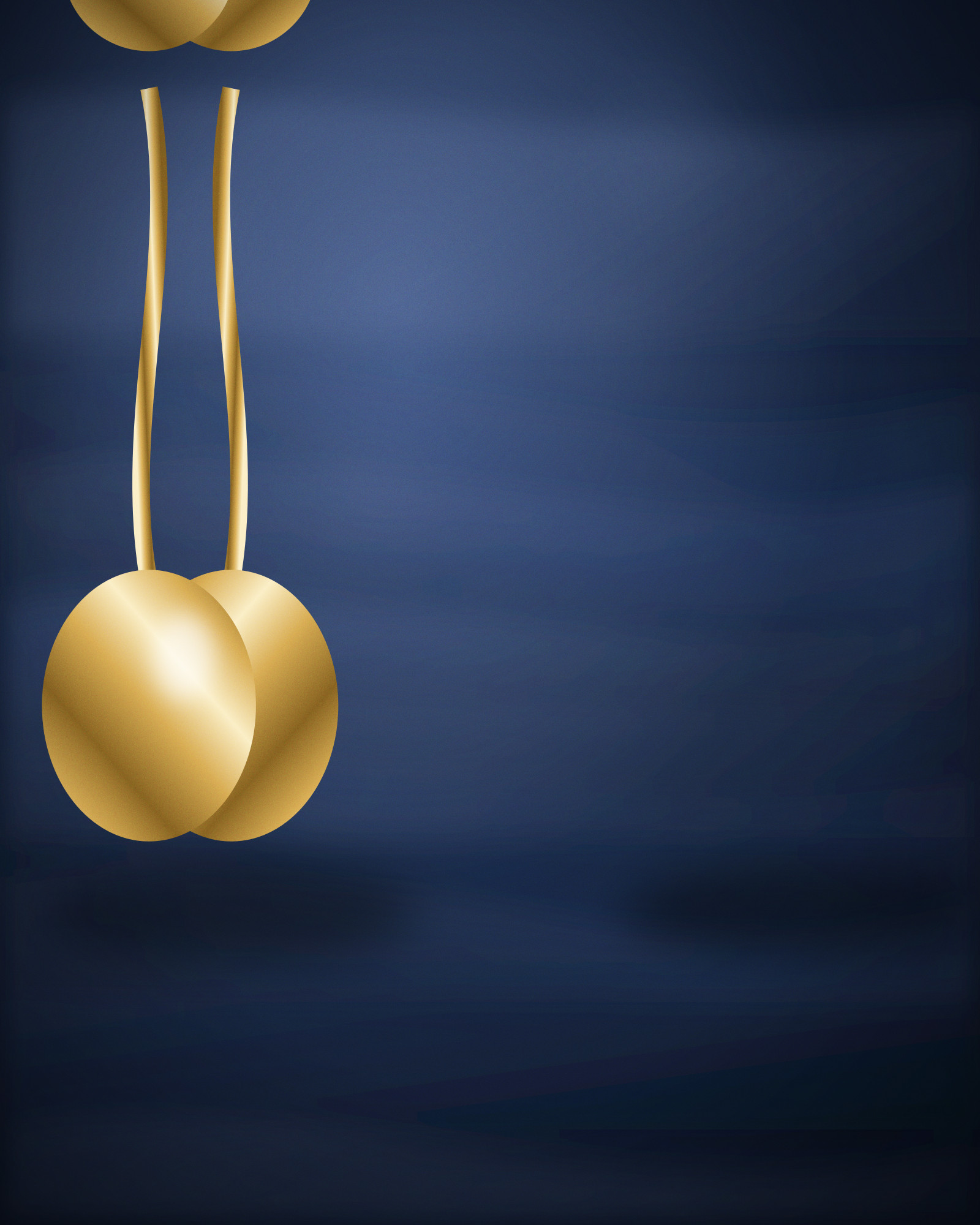 Hoop Earrings, in 18k Yellow Gold — detail view (illustration)