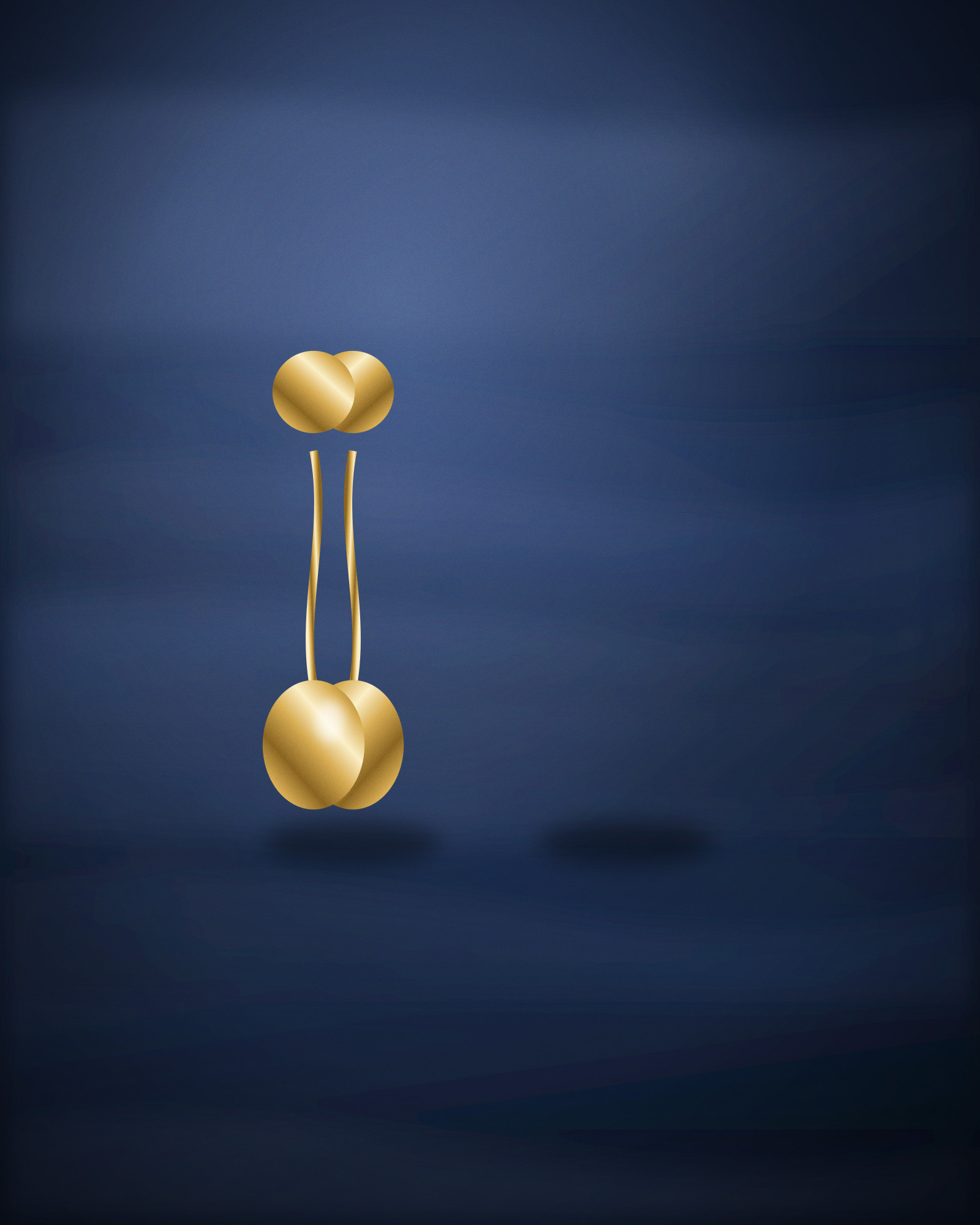 Hoop Earrings, in 18k Yellow Gold