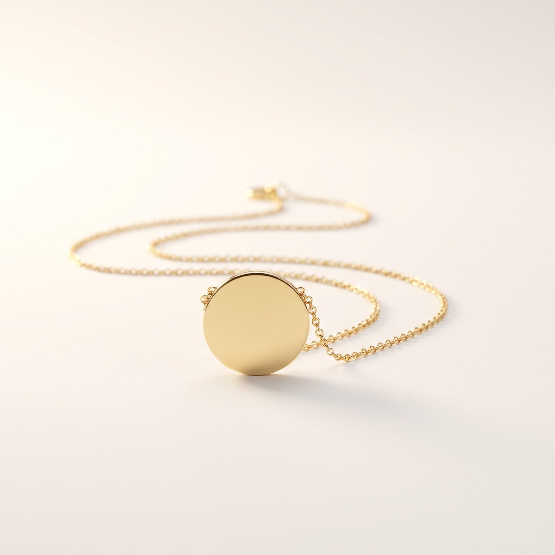 Initial Pendant, in 18k Yellow Gold