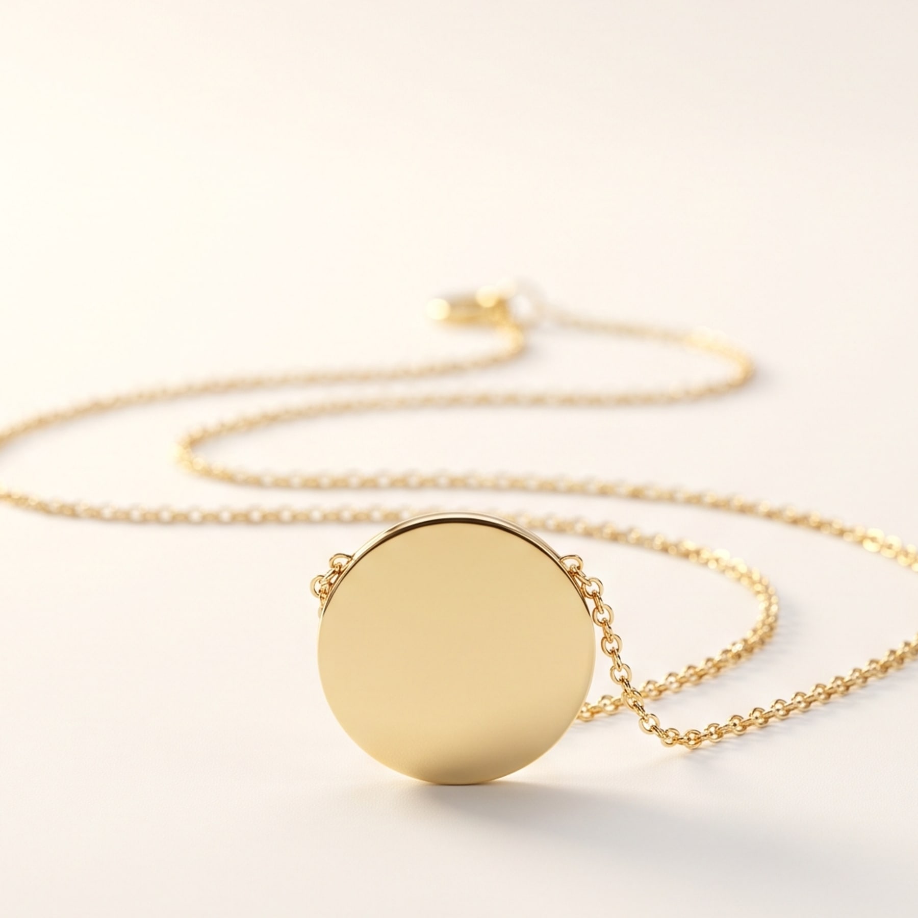 Initial Pendant, in 18k Yellow Gold