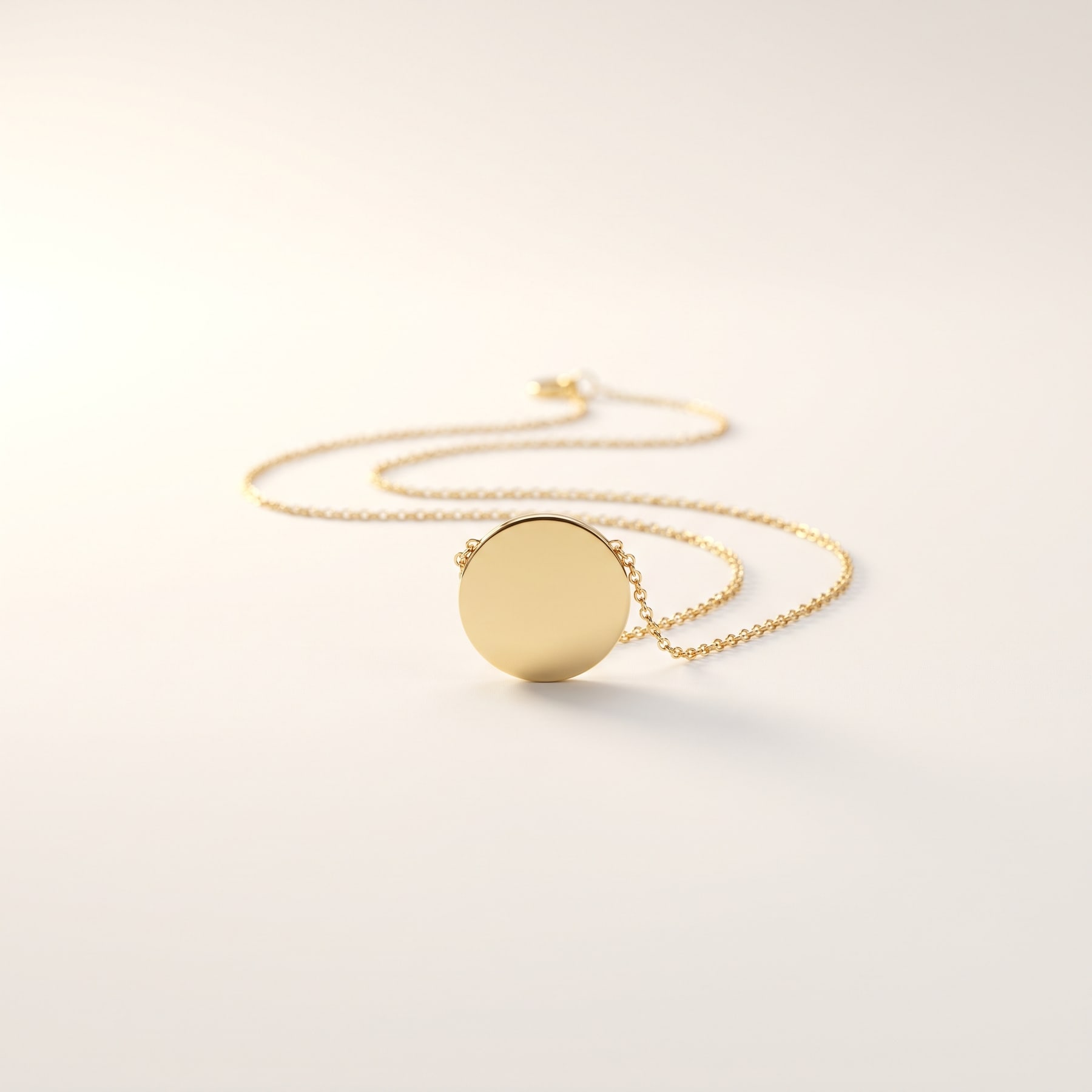 Initial Pendant, in 18k Yellow Gold