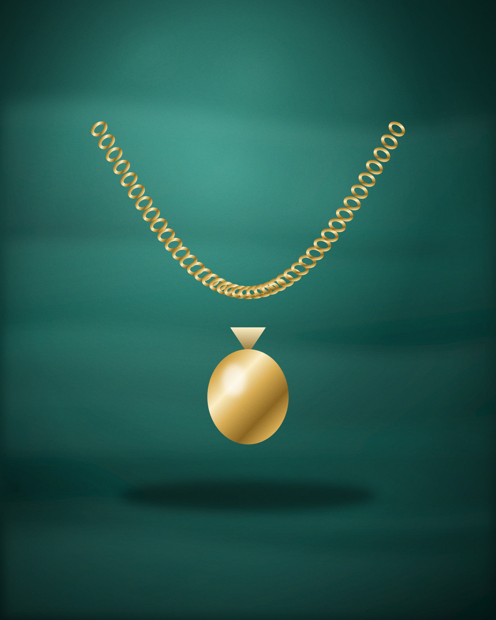 Locket Necklace, in 18k Yellow Gold