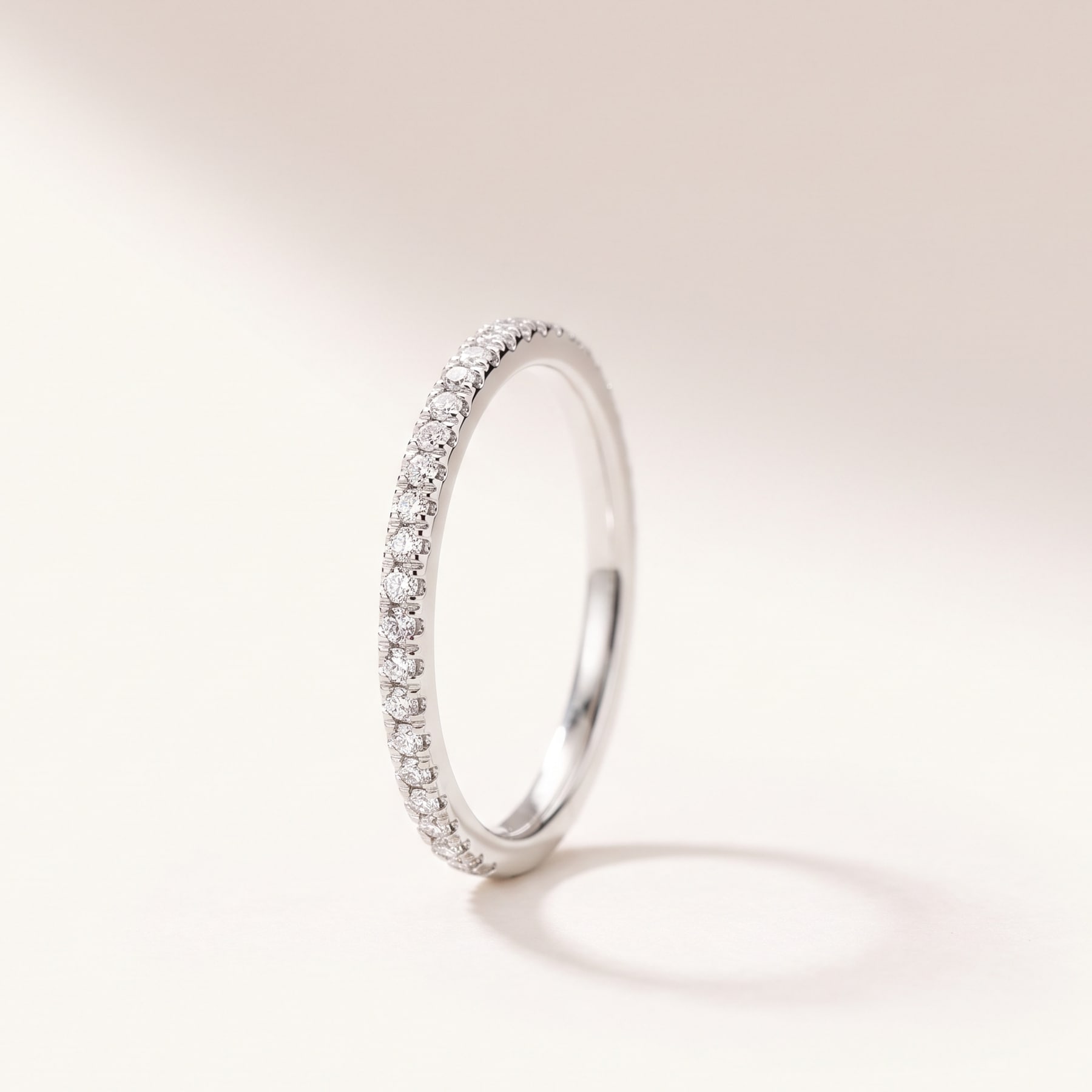 Pavé Band, in 18k White Gold with Diamonds
