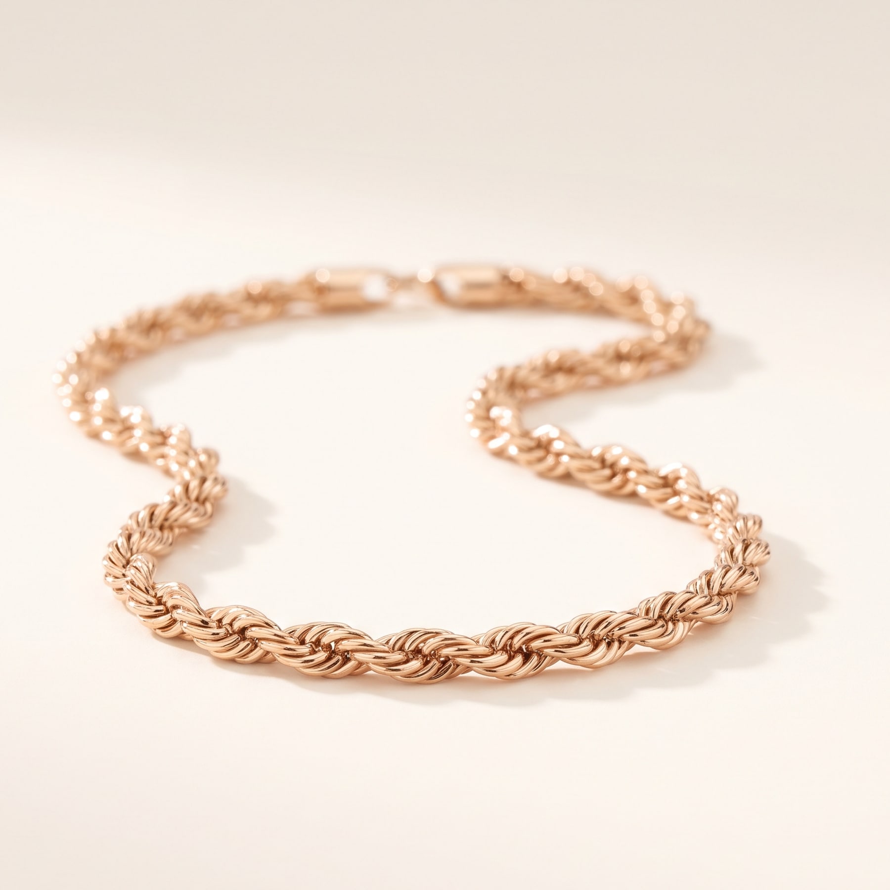 Rope Bracelet, in 18k Rose Gold