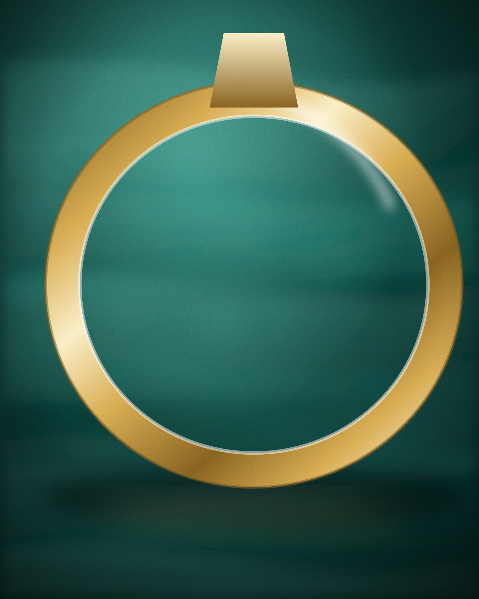 Signet Ring, in 18k Yellow Gold — detail view (illustration)