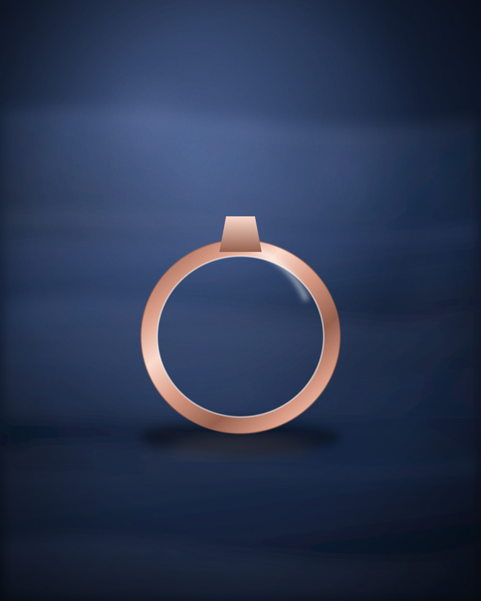 Stacking Ring, in 18k Rose Gold