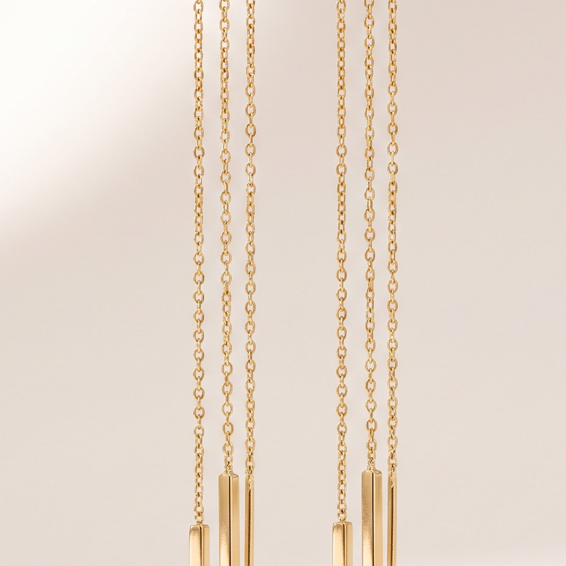 Threader Earrings, in 18k Yellow Gold